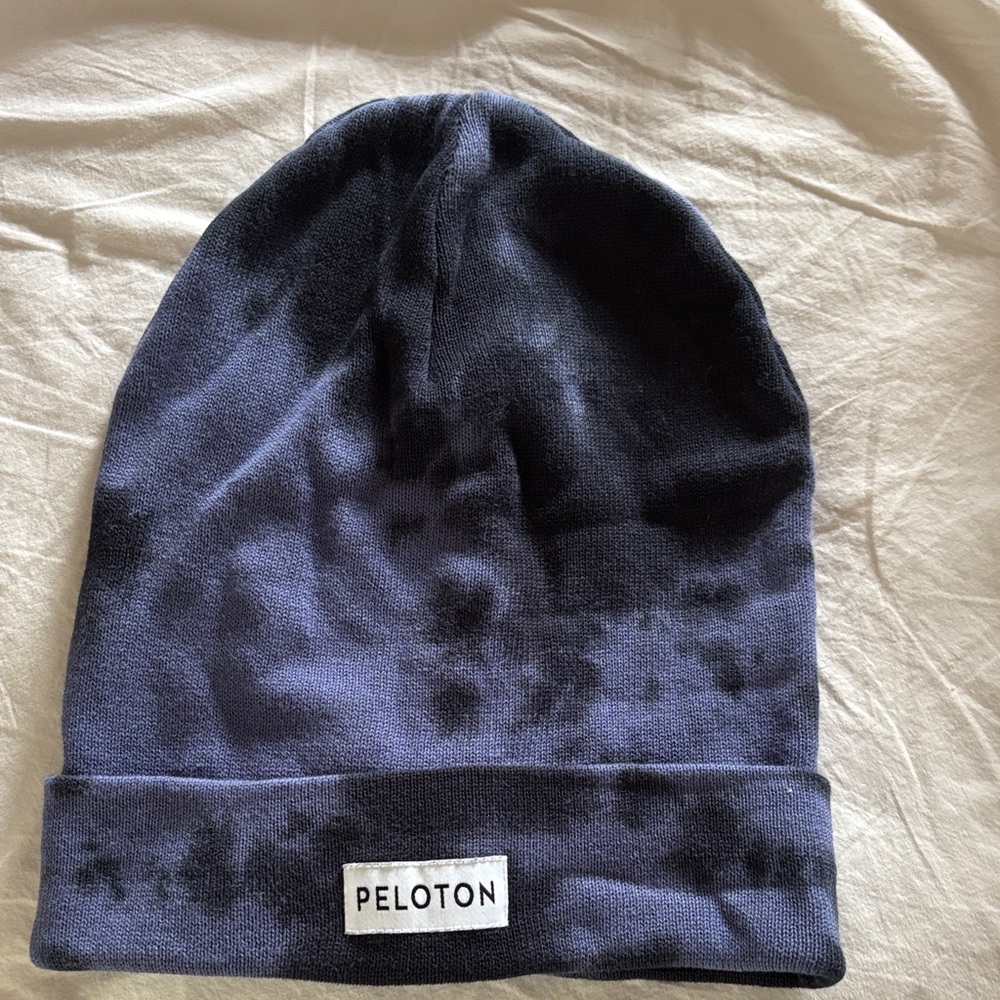Peloton Navy Tie-Dye Beanie